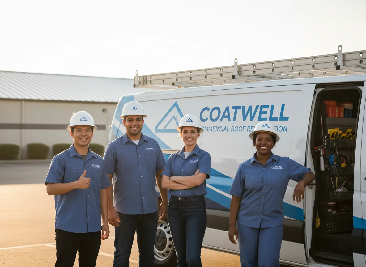 Commercial roof coating company in Nardin, OK