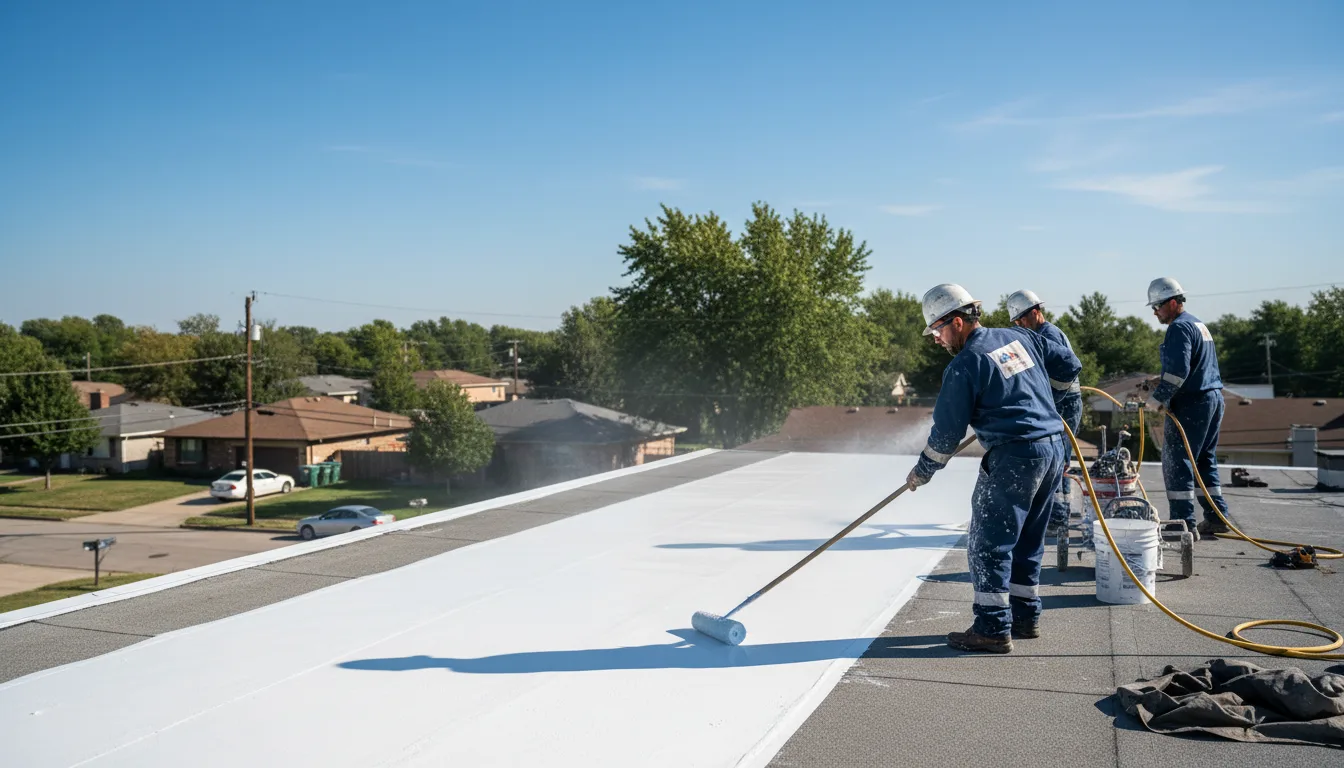 Commercial roof coating in Nardin, OK near me